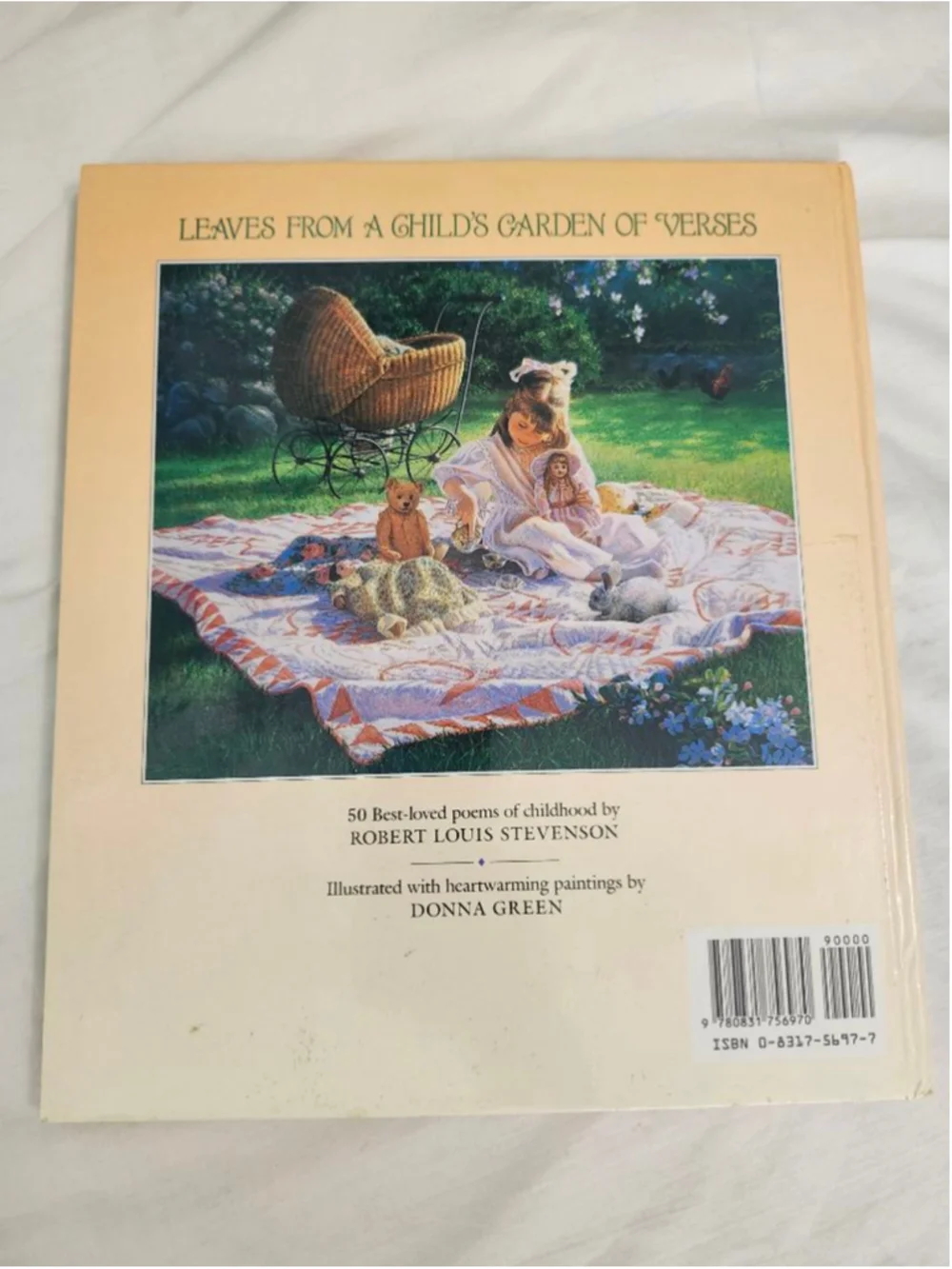 Girls Unbranded Kids Book Leaves From A Child's Garden of Verses Beige Green One